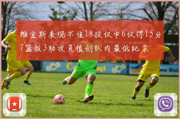 维金斯表现不佳18投仅中6仅得15分7篮板3助攻负值创队内最低纪录
